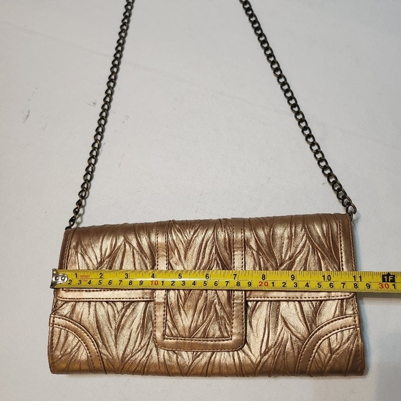 Vintage Jessica McClintock Dark Gold Shoulder Bag, EUC - Picture 10 of 14